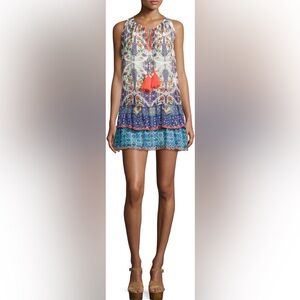 HEMANT & NANDITA Blue and Purple Mini Skirt